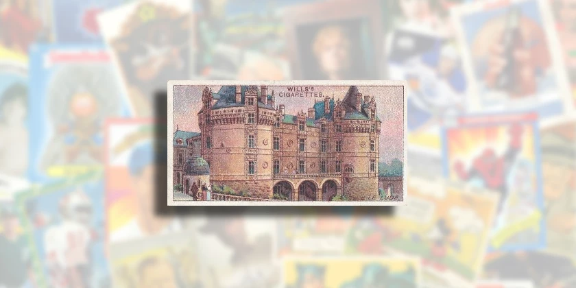 1916 Wills Gems of French Architecture trading card checklist