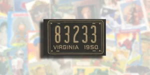 1950 Topps License Plates trading card checklist